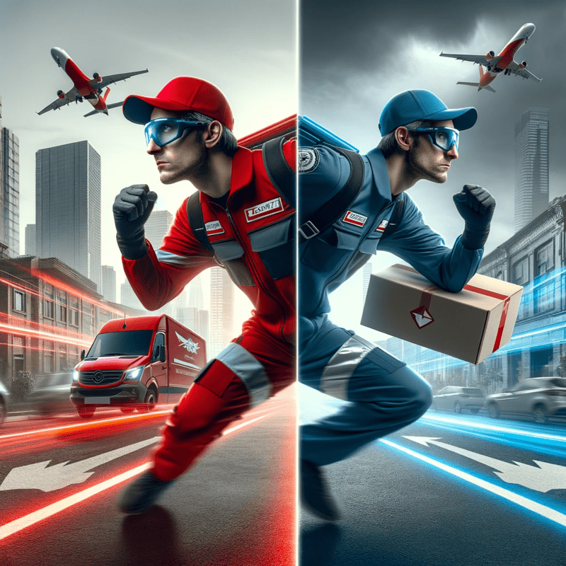 Balancing Speed and Safety in Medical Courier Deliveries