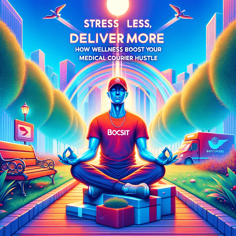 Stress Less, Deliver More: How Wellness Boosts Your Medical Courier Hustle